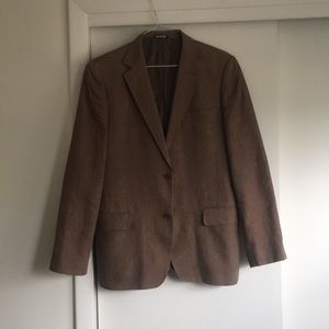 100% Linen Brown Sports Jacket